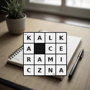 Hasło krzyżówkowe papier nasączony związkami aluminium ałunem i tragantem na którym umieszczane są rysunki do przeniesienia na ceramikę - kalka ceramiczna – rozwiązanie, synonimy, podpowiedzi i definicje krzyżówkowe